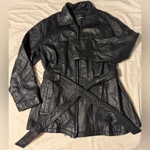 Vintage Black Leather Jacket